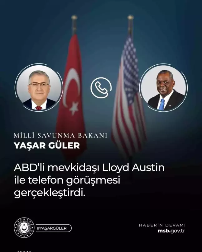 Yaşar Güler ve Lloyd James Austin Arasında Savunma Görüşmesi