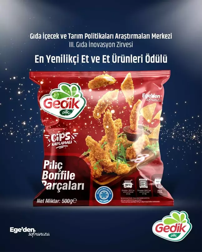 Gedik Piliç, Gıda İnovasyon Zirvesinde Ödül Kazandı