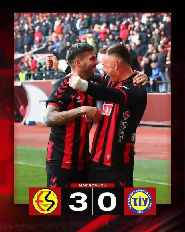 Eskişehirspor Tarsus İdman Yurdu'nu 3-0 Yenerek Galip Geldi