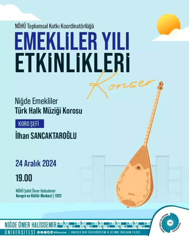 Niğde'de '2024 Emekliler Yılı' etkinlikleri başlıyor