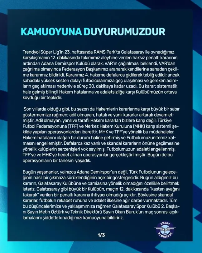 Adana Demirspor: 