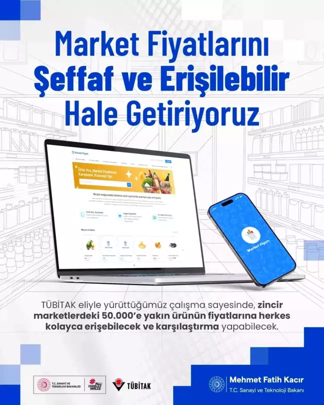 TÜBİTAK'tan Market Fiyatı Uygulaması ile Tasarruf Fırsatı
