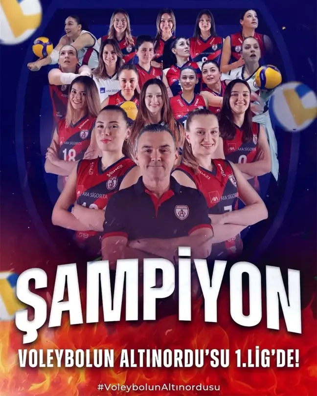 Altınordu Kadın Voleybol Takımı 1. Lig'e Yükseldi