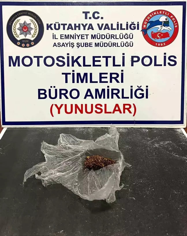 Kütahya'da Uyuşturucu Operasyonu: 1,19 Gram Bonzai Ele Geçirildi