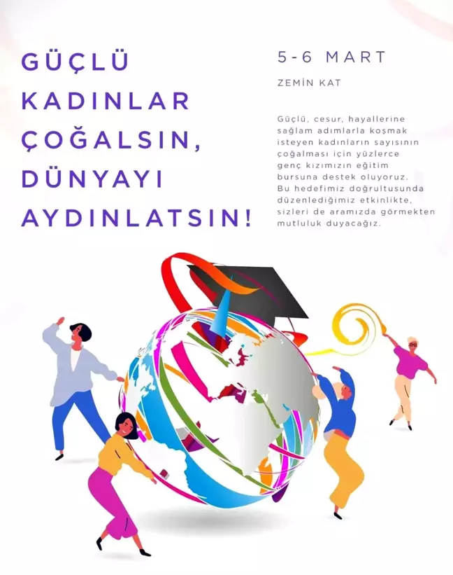 Güçlü kadınların artması için destek alışverişi