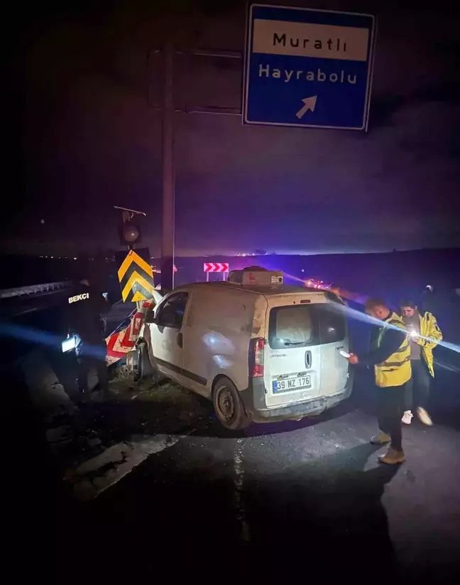 Tekirdağ'da Trafik Kazası: 2 Yaralı