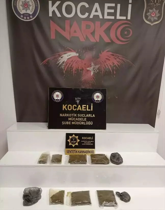 Kocaeli'de 1 kilo 532 gram sentetik uyuşturucu ele geçirildi, 7 şüpheli gözaltına alındı