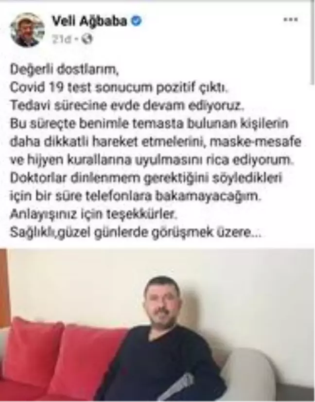 CHP'li Ağbaba da korona oldu