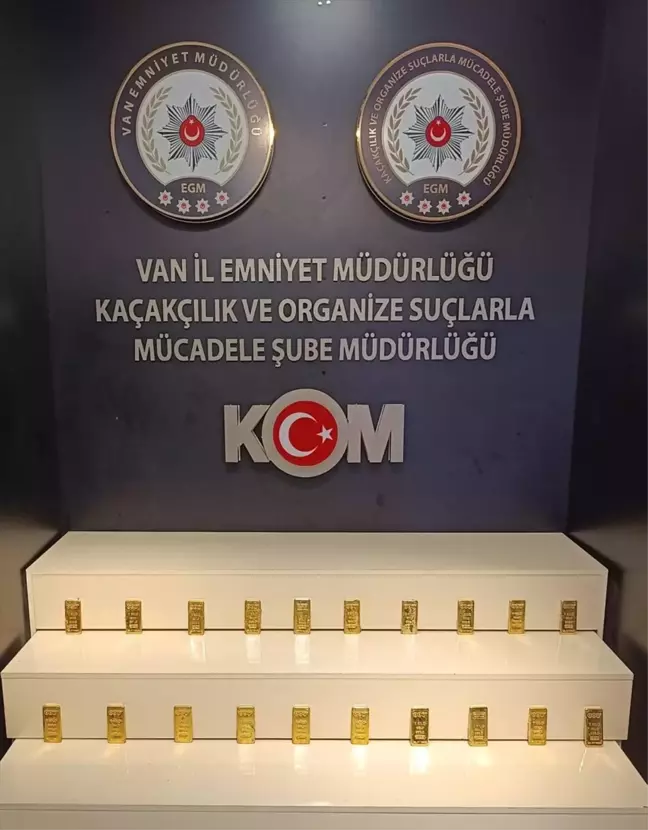 Van'da 20 Kilogram Külçe Altın Gümrük Kaçağı Olarak Ele Geçirildi