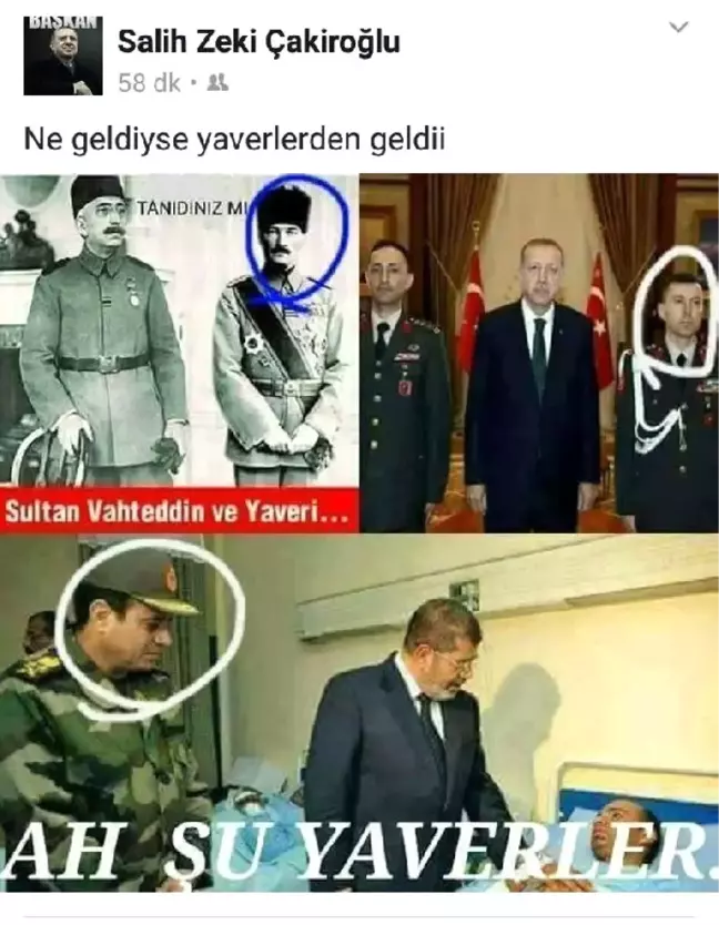 Sosyal Medyadaki Atatürk'lü 'Yaver' Paylaşımına Soruşturma