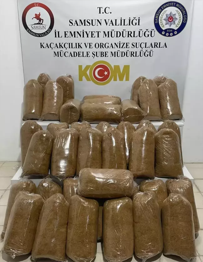 Samsun'da Kaçak Tütün Operasyonu: 200 Kilogram Ele Geçirildi