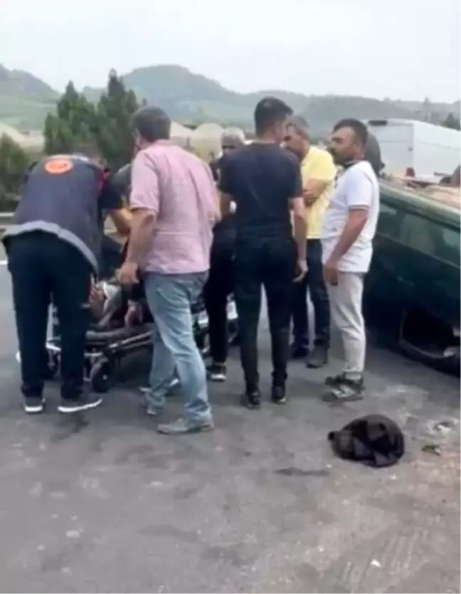 Osmaniye'de Trafik Kazası: Tıra Çarpan Otomobil Takla Attı