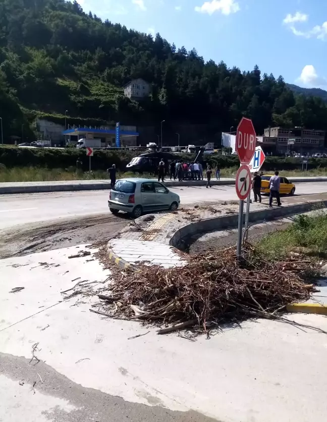 Doğum yapmak üzere olan kadın, helikopter ile Sinop'a yetiştirildi