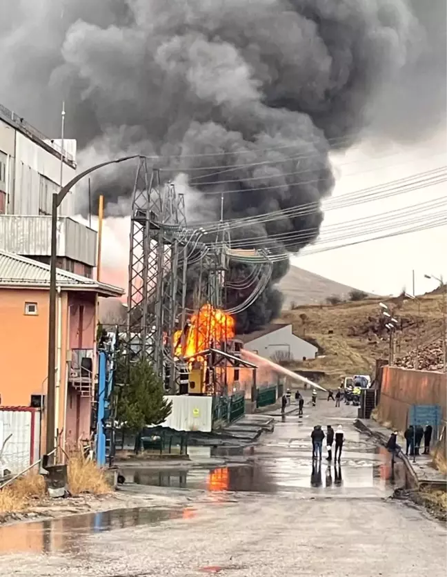 Termik santralde korkutan yangın