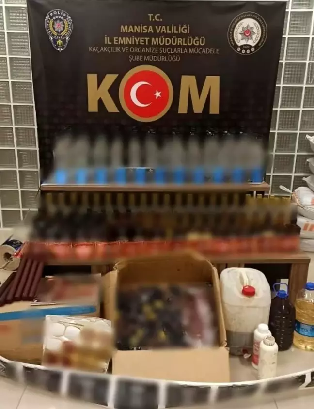 Manisa'da sahte içki operasyonu: 2 tutuklu