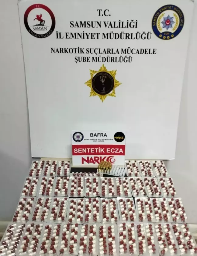 Samsun'da 560 Uyuşturucu Hapla Yakalanan Şahıs Gözaltında