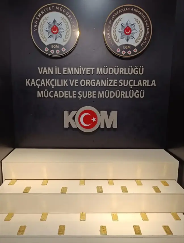 Van'da 66 Milyon Liralık Külçe Altın Ele Geçirildi