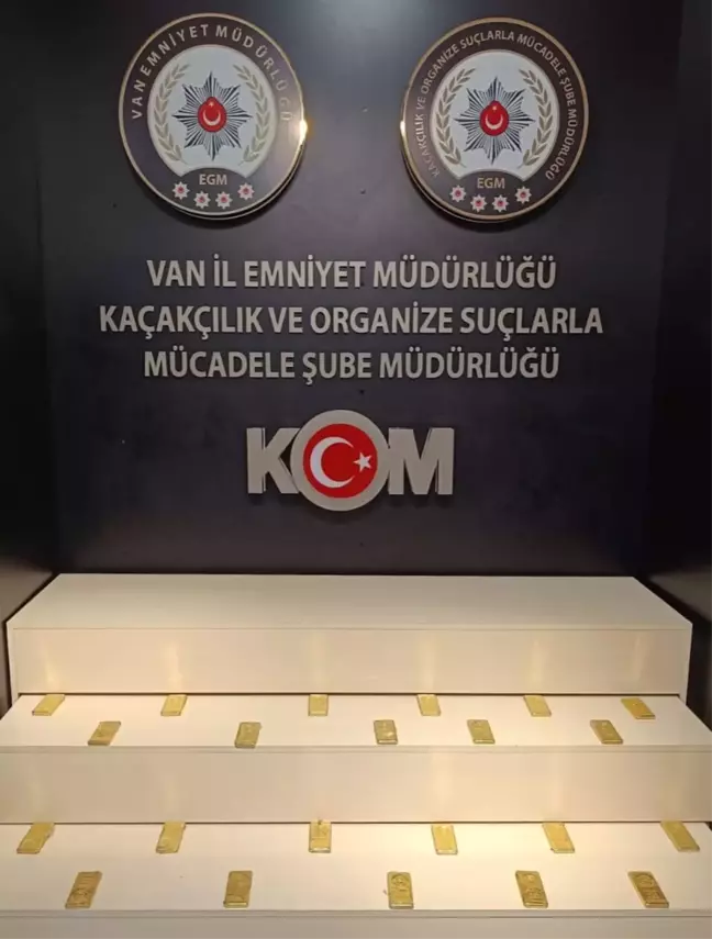 Van'da 66 Milyon TL Değerinde Gümrük Kaçağı Altın Ele Geçirildi