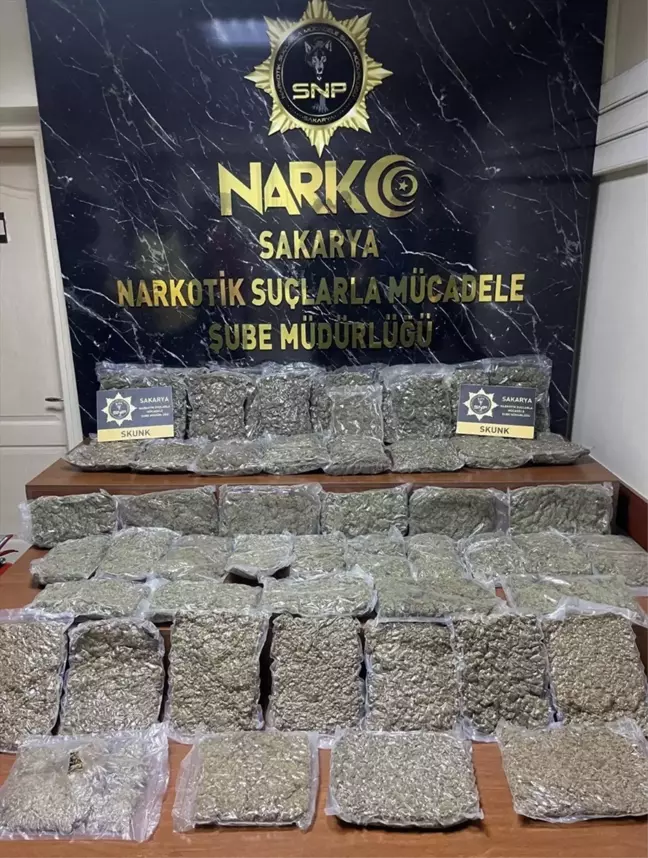 Sakarya'da 24,5 Kilogram Skunk Ele Geçirildi