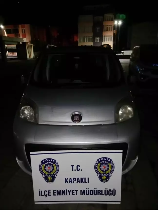 Tekirdağ'da firar eden hükümlü çaldığı otomobille yakalandı