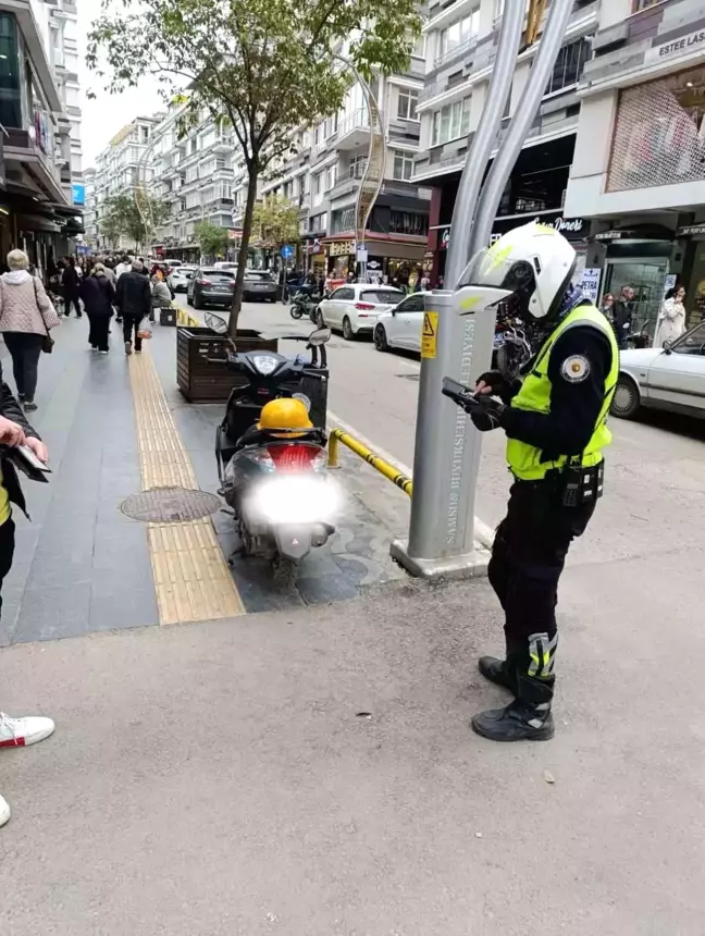 Samsun'da Kaldırımları İşgal Eden 76 Motosiklet Sürücüsüne Ceza