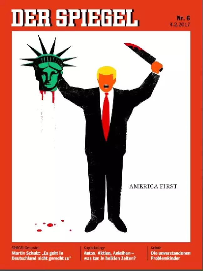 Der Spiegel'in Trump Kapağı Tartışma Konusu Oldu