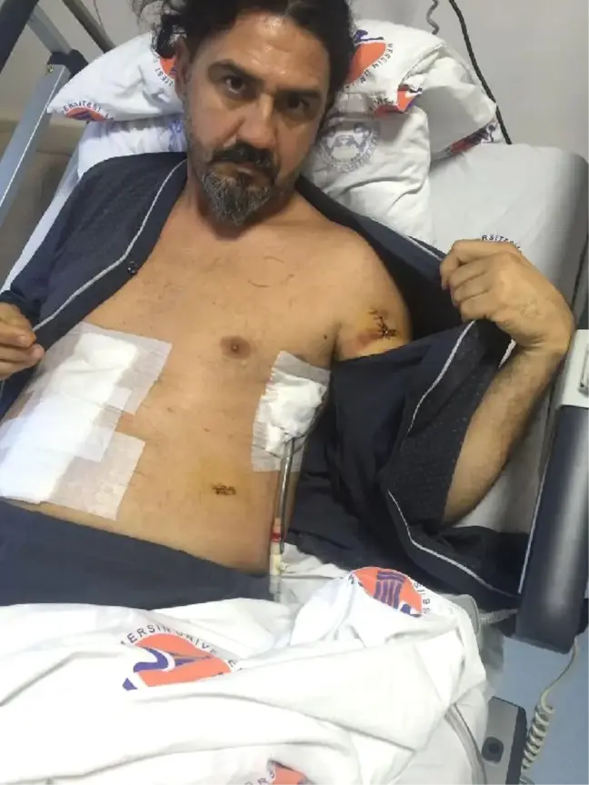 Bıçaklanma Anını Kamerayla Görüntüledi