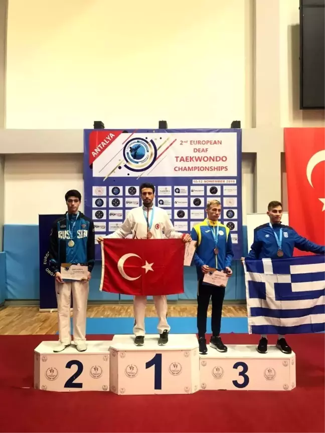 İşitme engelli milli sporcu Ahmet Hakan Tuna, Avrupa şampiyonu oldu