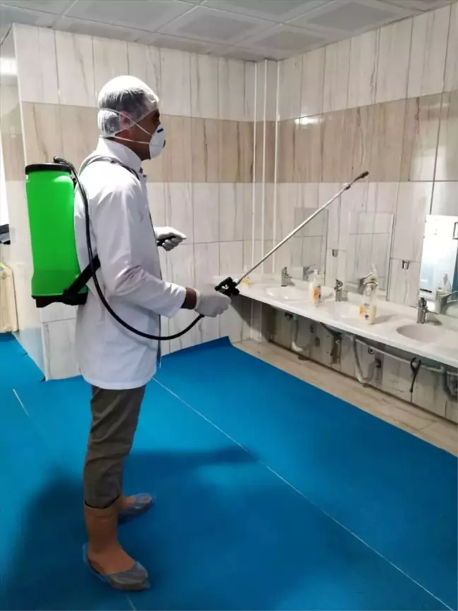 Karaman'da okullarda dezenfeksiyon çalışması yapıldı