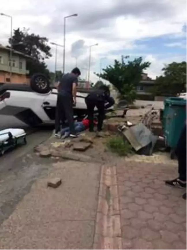Kahramanmaraş'ta otomobil takla attı: 1 yaralı