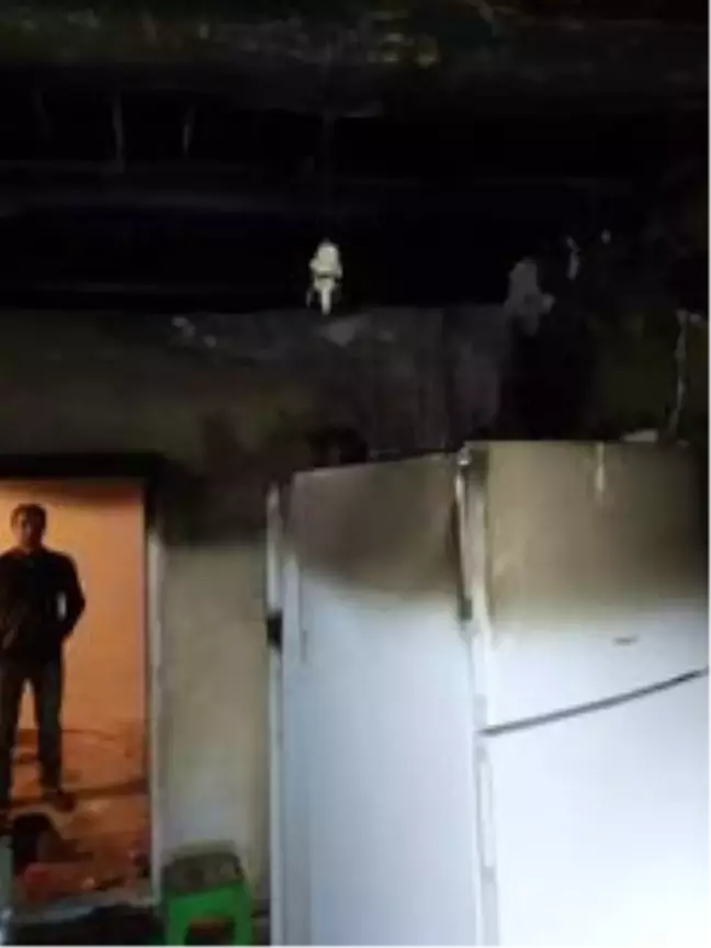 Dağlıca'da ev yangını