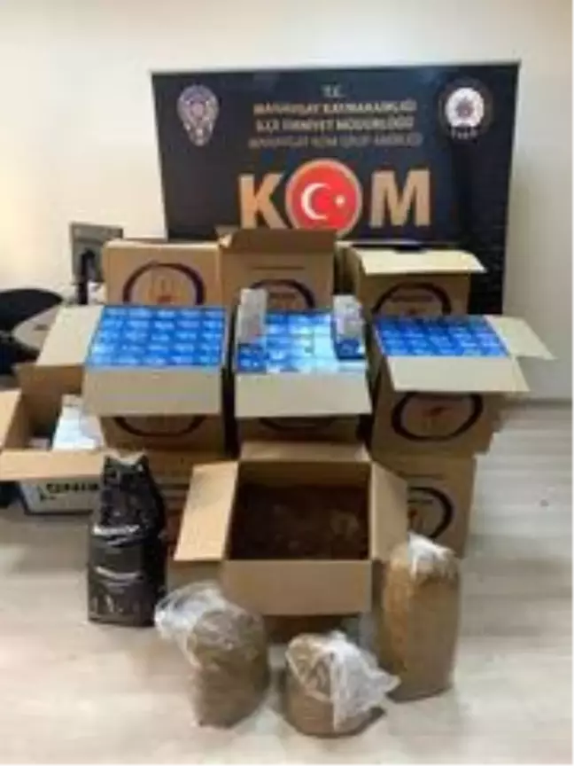 Manavgat'ta gümrük kaçağı malzeme ele geçirildi