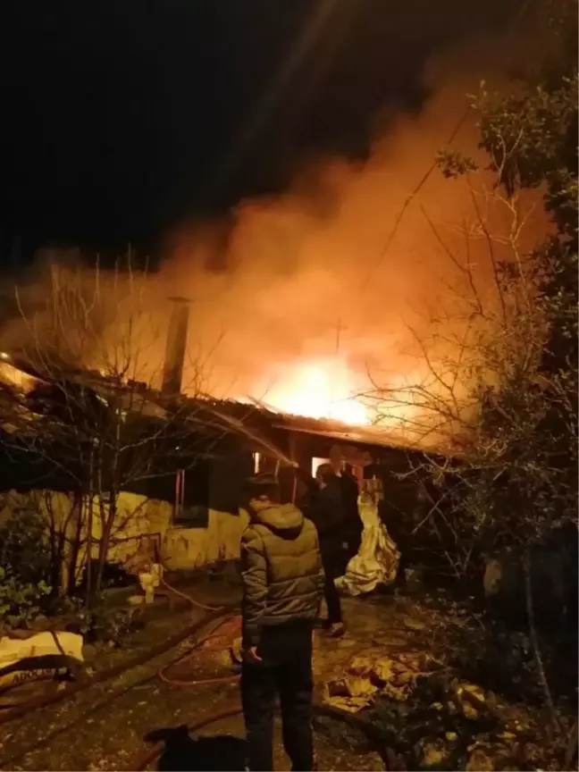 Yatalak yaşlı kadın yangında yaşamını yitirdi