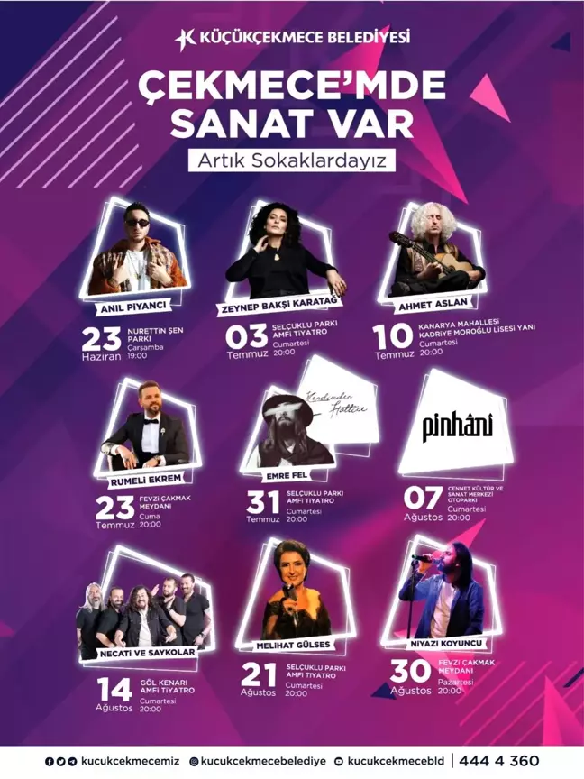 Küçükçekmece'de yaz konserleri başlıyor