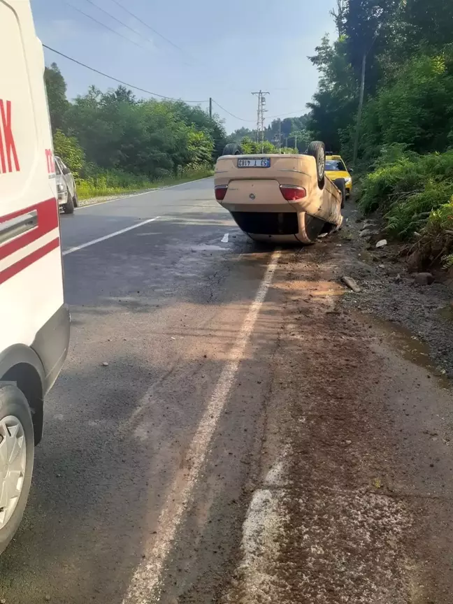 Rize'de trafik kazası kaza: 5 yaralı
