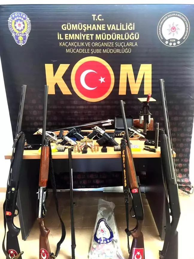 Son dakika haber: Gümüşhane kaçak silah imalathanesine operasyon