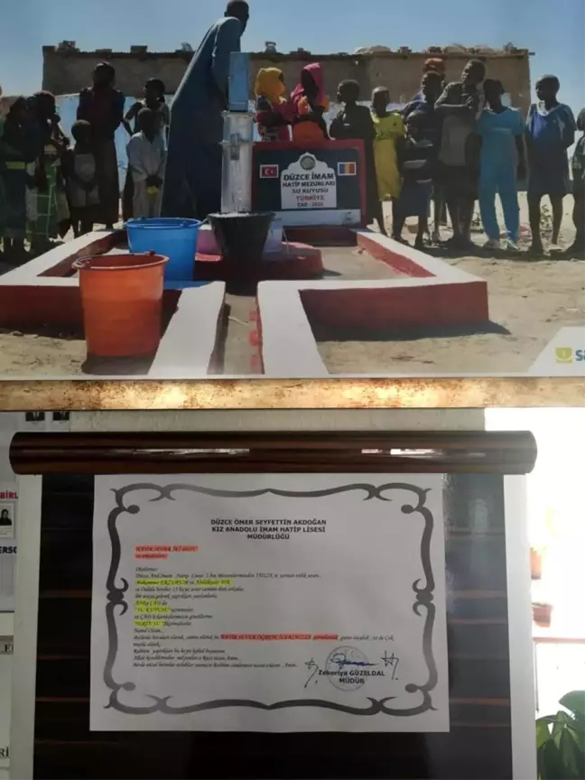 Son dakika haber! Liseli gençler para biriktirerek Çad'a su kuyusu açtırdı