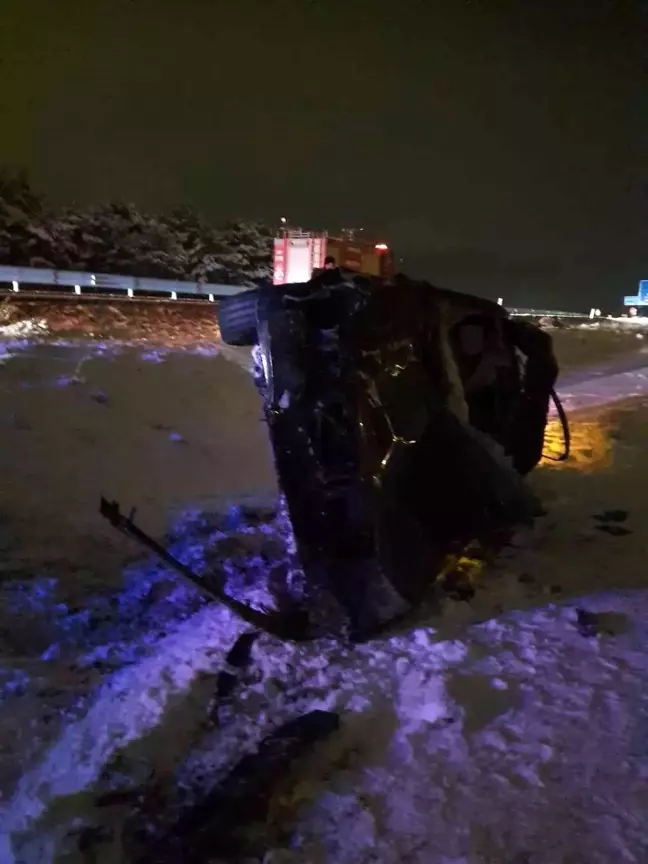 Büyükbaş hayvanlara çarpan otomobilin sürücüsü yaşamını yitirdi