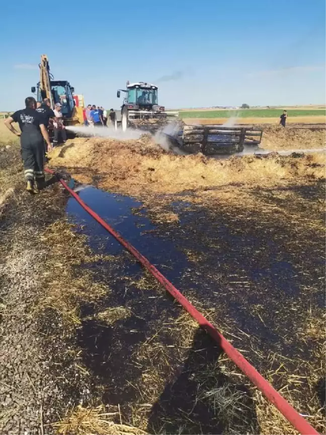 Tekirdağ'da 80 dönüm buğday tarlası yandı
