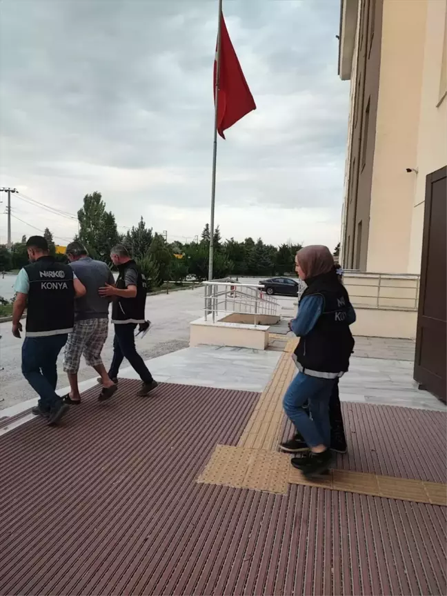 Konya'da uyuşturucu operasyonunda 3 şüpheli tutuklandı