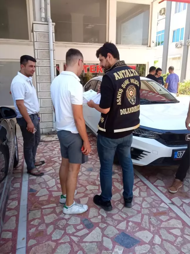 Antalya'da Oto Dolandırıcılığına Karşı Uyarı
