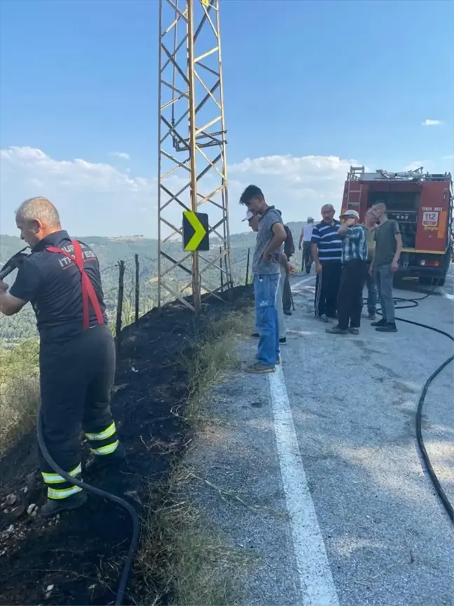 Bursa'da Harmancık ve Orhaneli ilçelerinde çıkan yangınlar söndürüldü