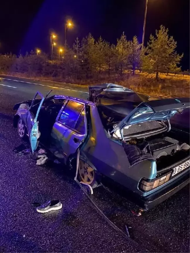 Ankara'da TIR'a arkadan çarpan otomobilde 1 asker hayatını kaybetti