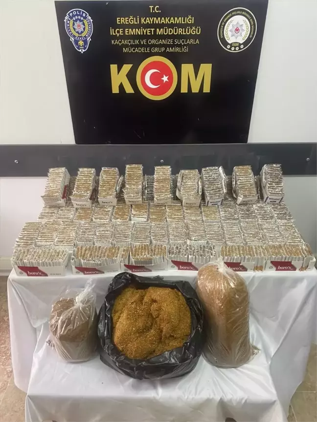 Konya'da Kaçakçılık Operasyonunda 9 Şüpheli Gözaltına Alındı
