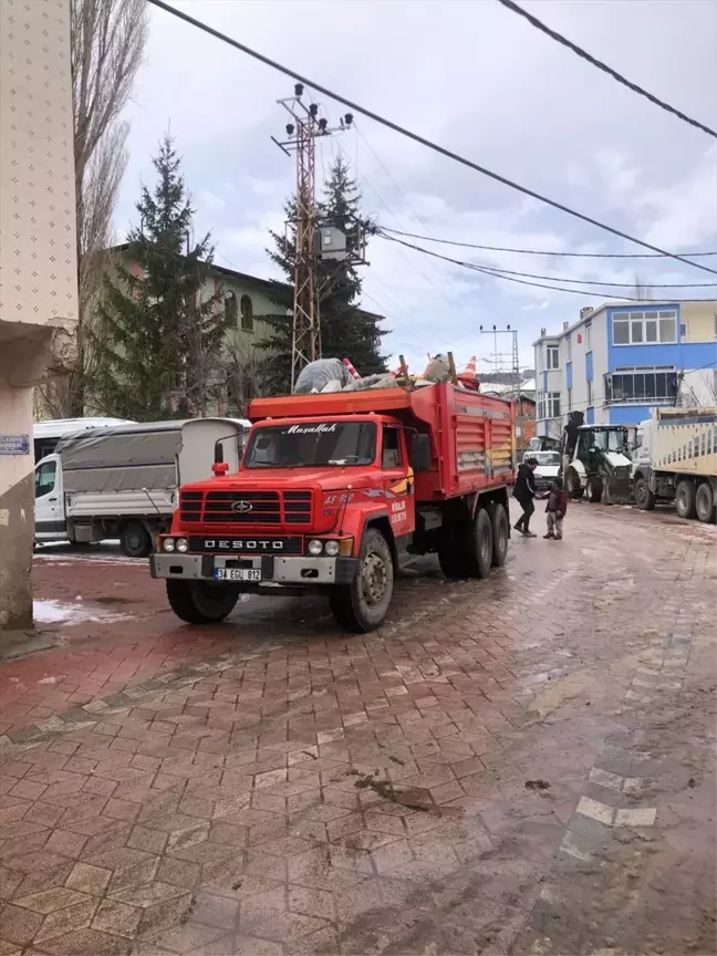 Tokat'ın Hatipli beldesinde doğal gaz çalışmaları başladı