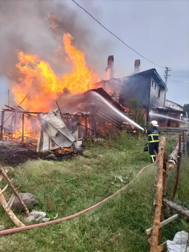 Bolu'nun Seben ilçesinde çıkan yangın söndürüldü