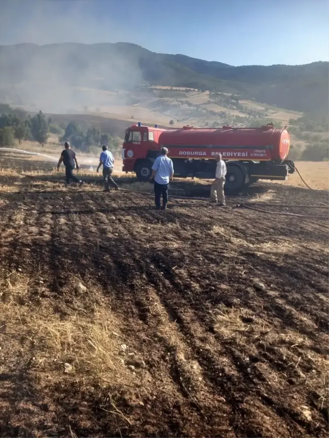 Çorum'da Mangal Yangınında 6 Dekar Alan Zarar Gördü