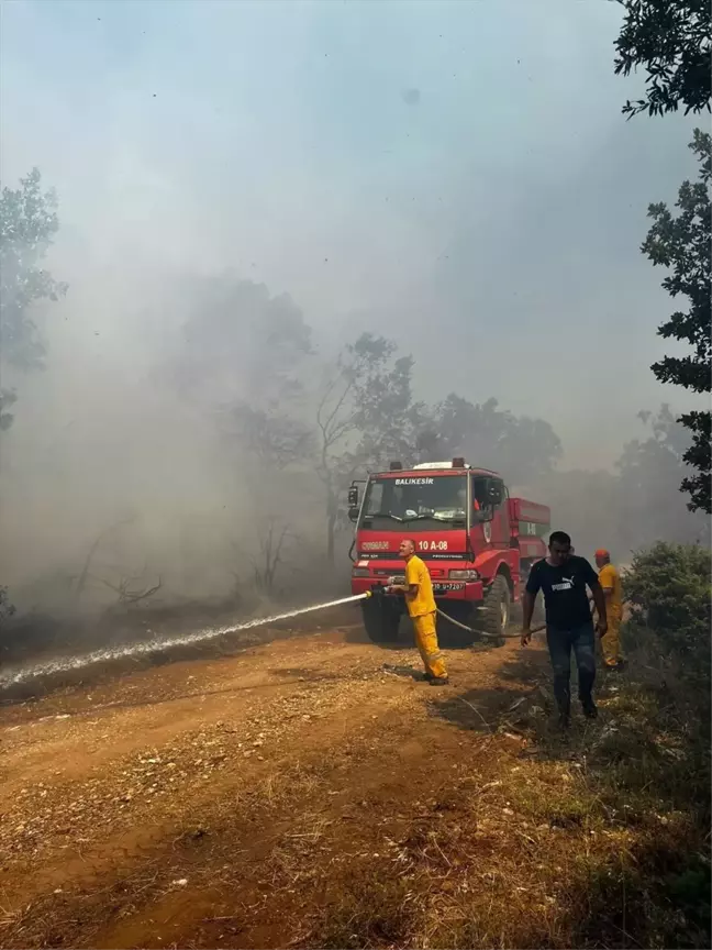 Balıkesir Kepsut'ta Orman Yangını Kontrol Altına Alındı