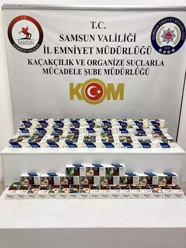 Samsun'da 20 Bin Adet Gümrük Kaçağı Makaron Ele Geçirildi