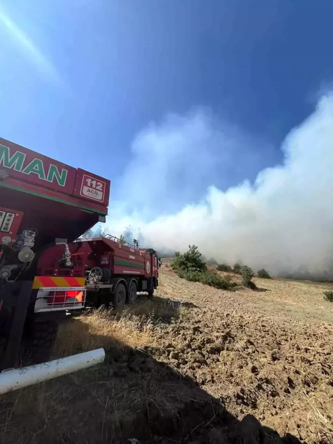 Kahramanmaraş'ta Orman Yangınına Karadan Müdahale Başladı